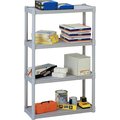 Iceberg Four-Shelf Open Storage System, 32"x13"x54", Platinum ICE20843